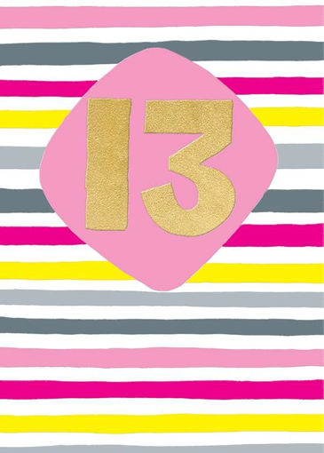 Picture of 13TH BIRTHDAY CARD PINK